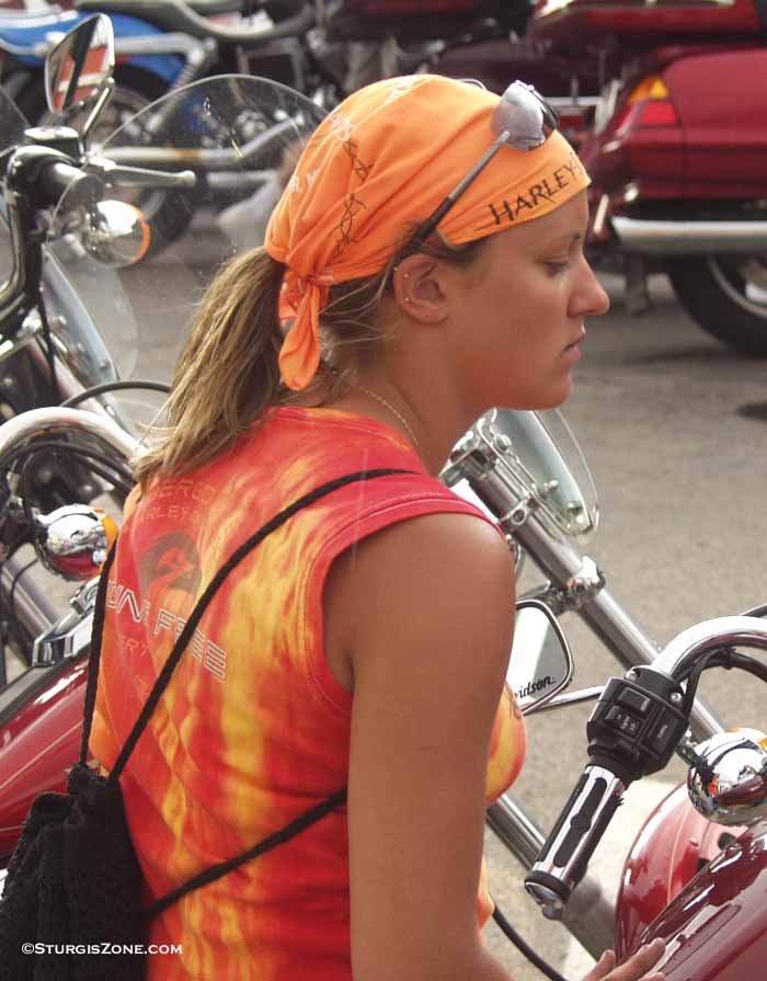 Harley women at Sturgis