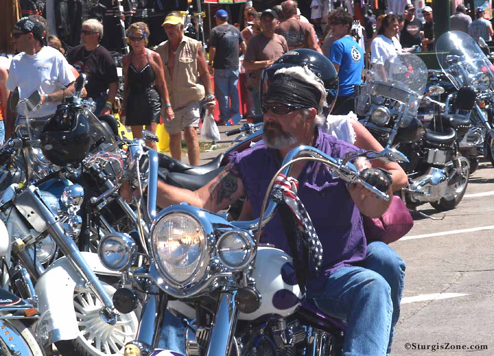 Biker Likes Purple