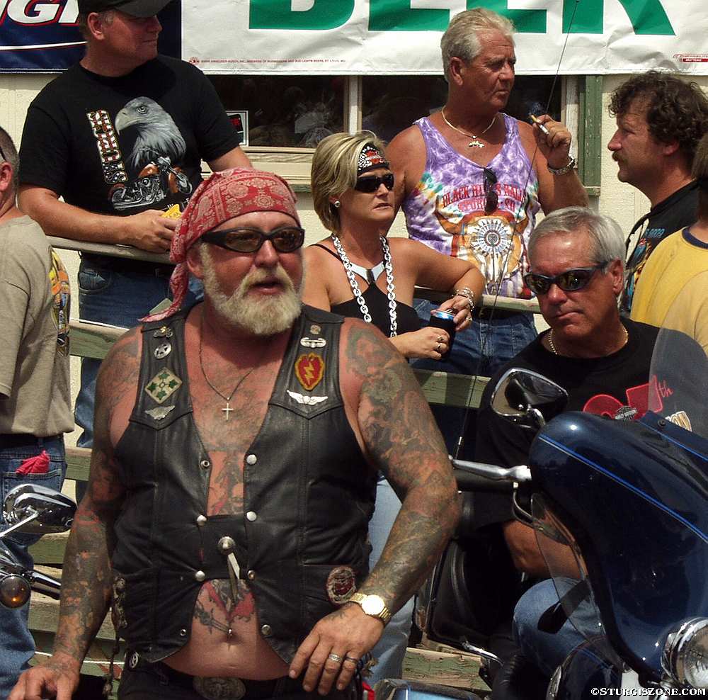 Crowd of bikers