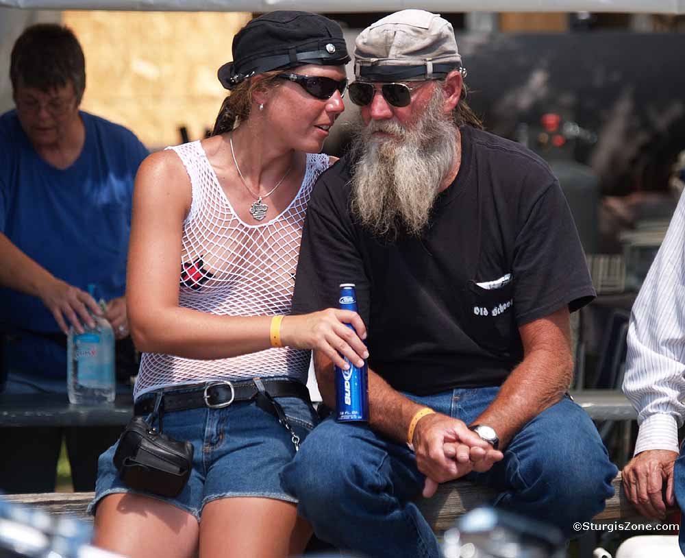bikers converse intelligently