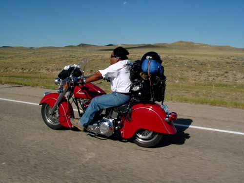 biking near Gillette, Wy.