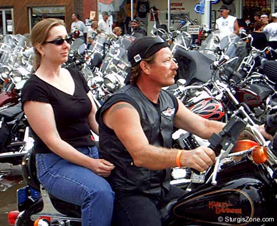 Biking couple