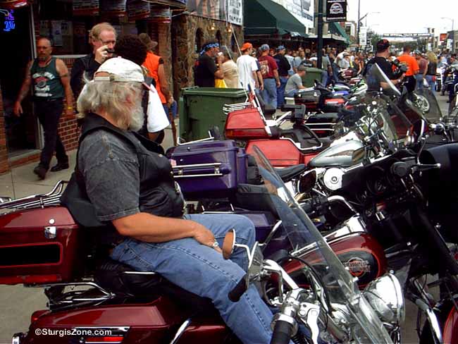 Bike sitting at Sturgis SD
