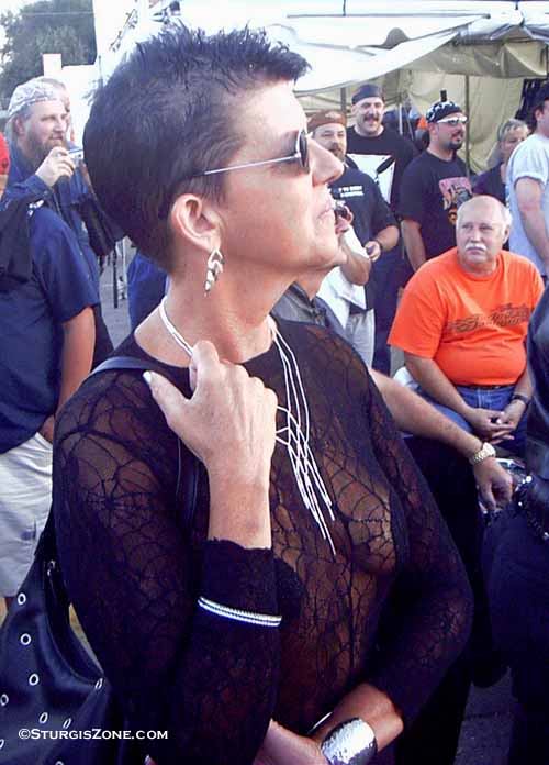 Sturgis Woman in Black